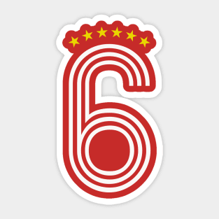 6 Stars Sticker